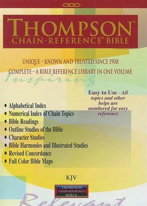 thompson chain-reference bible|thompson chain reference bible website.